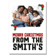 Personalised Photo Christmas Card
